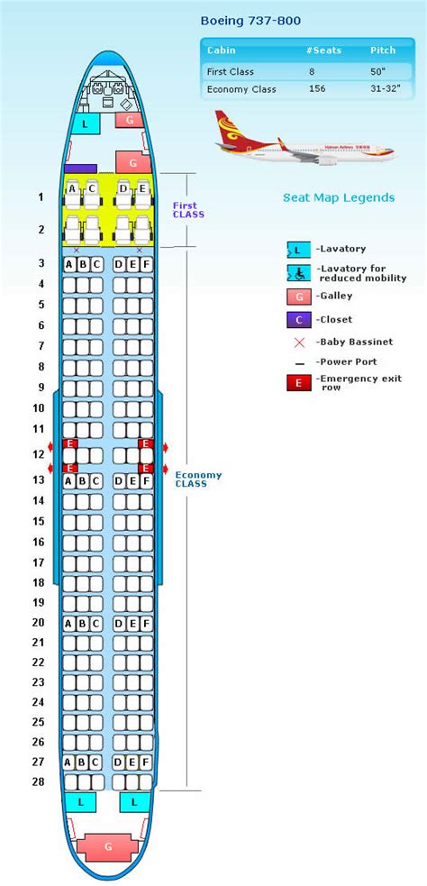 Boeing 737 seat layout